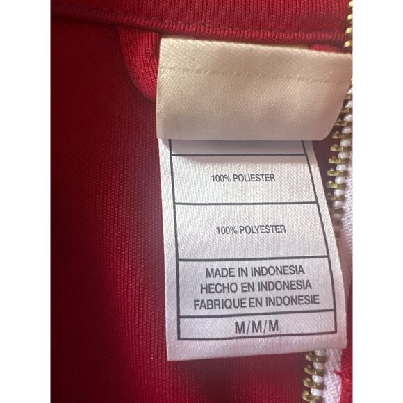 Adidas Indiana Hoosiers Red & White Full-Zip Track Jacket M - Picture 2 of 5